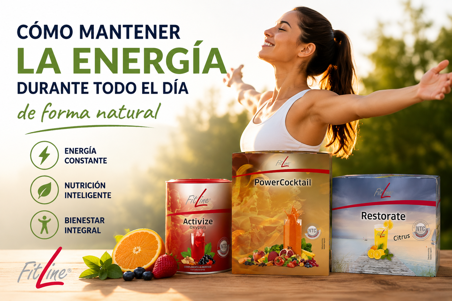 Cómo mantener la energía durante todo el día de forma natural