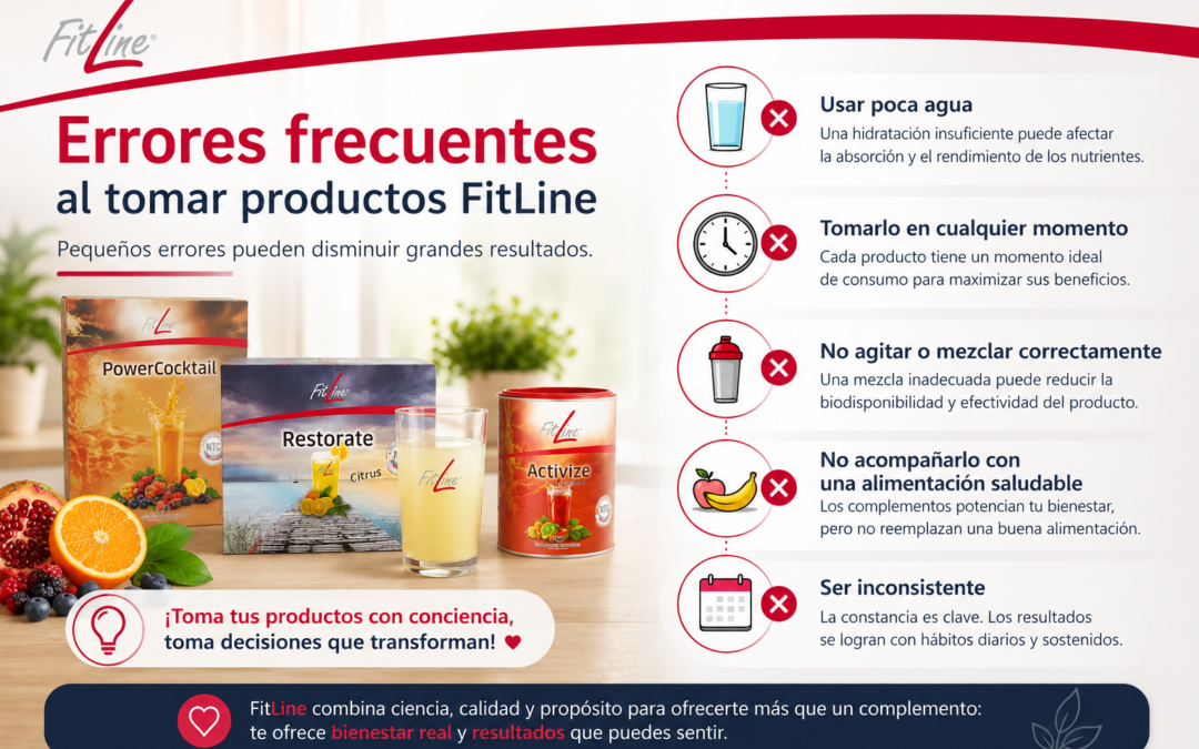 Errores frecuentes al tomar productos FitLine