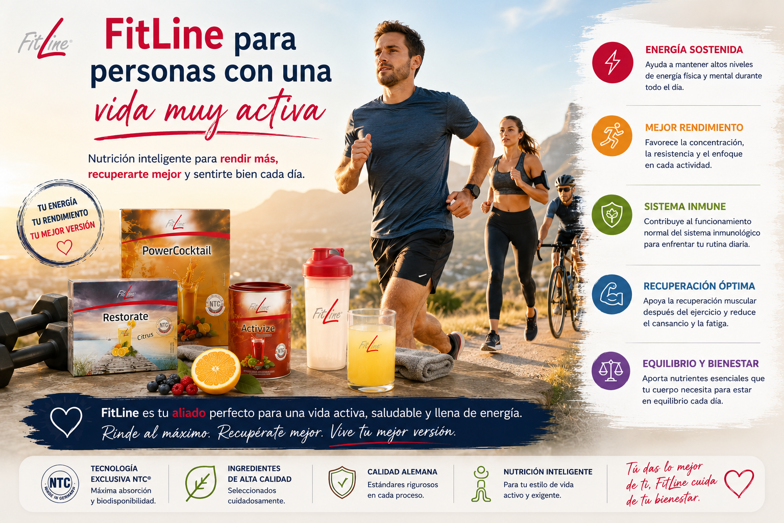 FitLine para personas con una vida muy activa