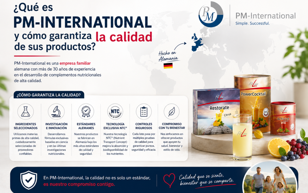¿Qué es PM-International y cómo garantiza la calidad de sus productos?