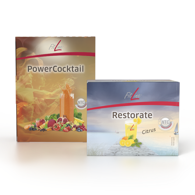 Optimal-Set (PowerCocktail y Restorate Citrus)