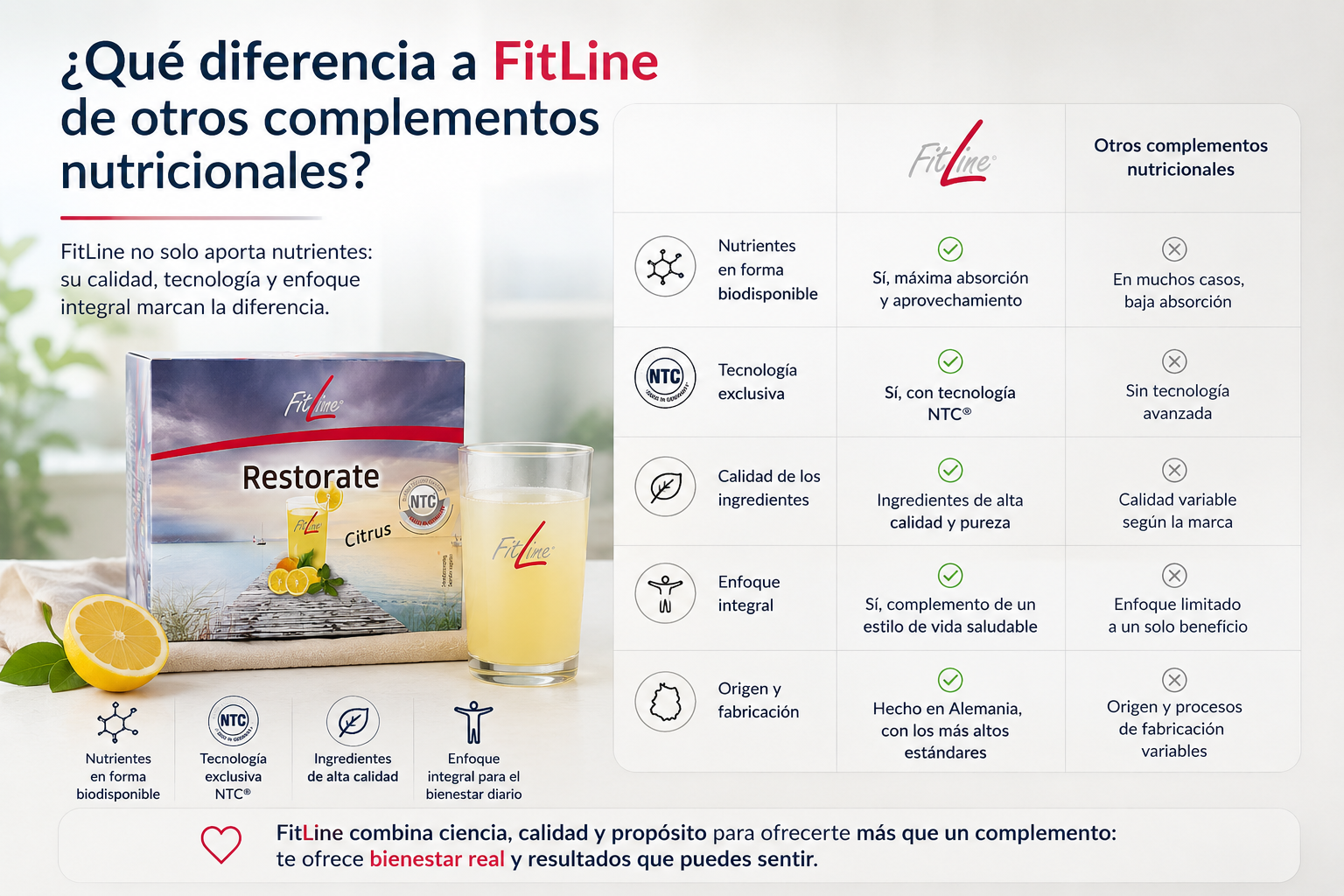 ¿Qué diferencia a FitLine de otros complementos nutricionales ¿Qué diferencia a FitLine de otros complementos nutricionales?