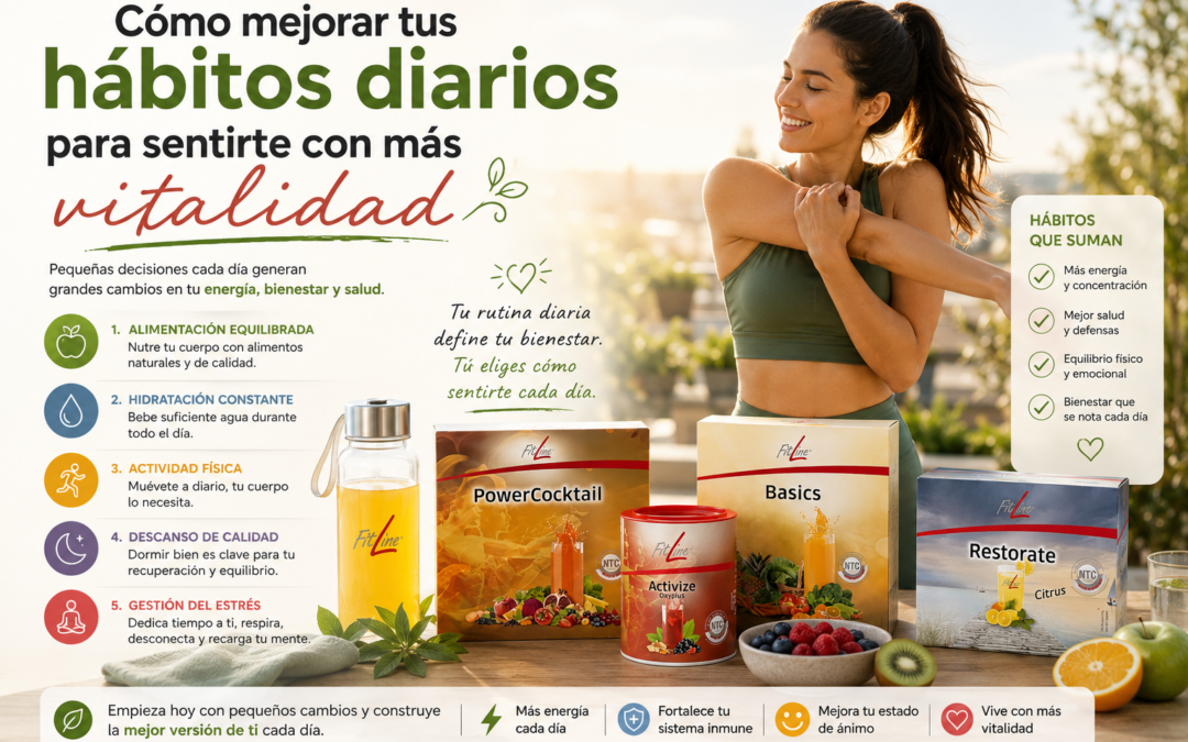 Cómo mejorar tus hábitos diarios para sentirte con más vitalidad